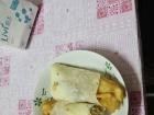Another way you can enjoy the fried dough stick is inside an egg crepe