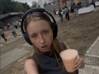 Walking into my university with papaya juice in milk for my on-the-go breakfast