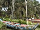 Cool boat decoration at Coconut Grove Beach Resort.