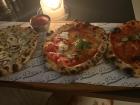 My delicious trio of mini pizzas