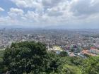 The sprawling Kathmandu valley seen from one of the temples at the city's edge