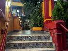 Colorful tiles and paint in the Latin Quarter