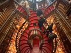Looking down on the staircase