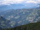 I could see several communities and villages within the valleys in the distance