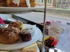 My brother and I tried afternoon tea in Cambridge with tea, sandwiches, scones, and cakes. It felt like one of the most British things we could possibly do!