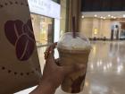 A sweet coffee break at Costa Coffee, a café chain I see all over the U.K.