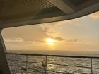 Our last sunset before arriving to Salvador Da Bahia!