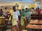 Neptune Day parade at breakfast in Berlin, our favorite dinning hall!