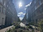 A street in Aarhus on a sunny day