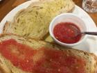 Pan con tomate! Notice how the toast is drizzled with olive oil 