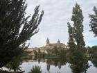 The view of the cathedral in Salamanca from afar
