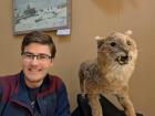 I love this creepy taxidermied lynx 