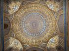 One of the beautiful tiled ceilings inside the Registon 