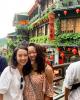 This is at Jiufen, the inspiration for the movie, Spirited Away! I am on the right, and my friend Wendy is on the left!