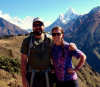 Josh and I hiking in the mountains of Nepal—one of our favorite places on earth 