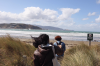 A typical windy day at Lyall Bay