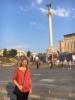 Me in front of the Independence Monument at Maidan Square, Ukraine!