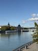 Sunny day in Lyon at the Rhône River