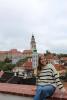 Overlooking the beautiful city of Český Krumlov! 