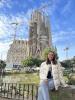 This is me in front of the Sagrada Familia church in Barcelona, Spain.