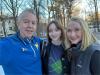 with my family, the day of my flight to France.