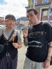 Me and my friend Ryoka eating Dango in Takayama